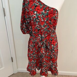 SHEIN Dress, Size XL, $40, Colors: Red, Green, White